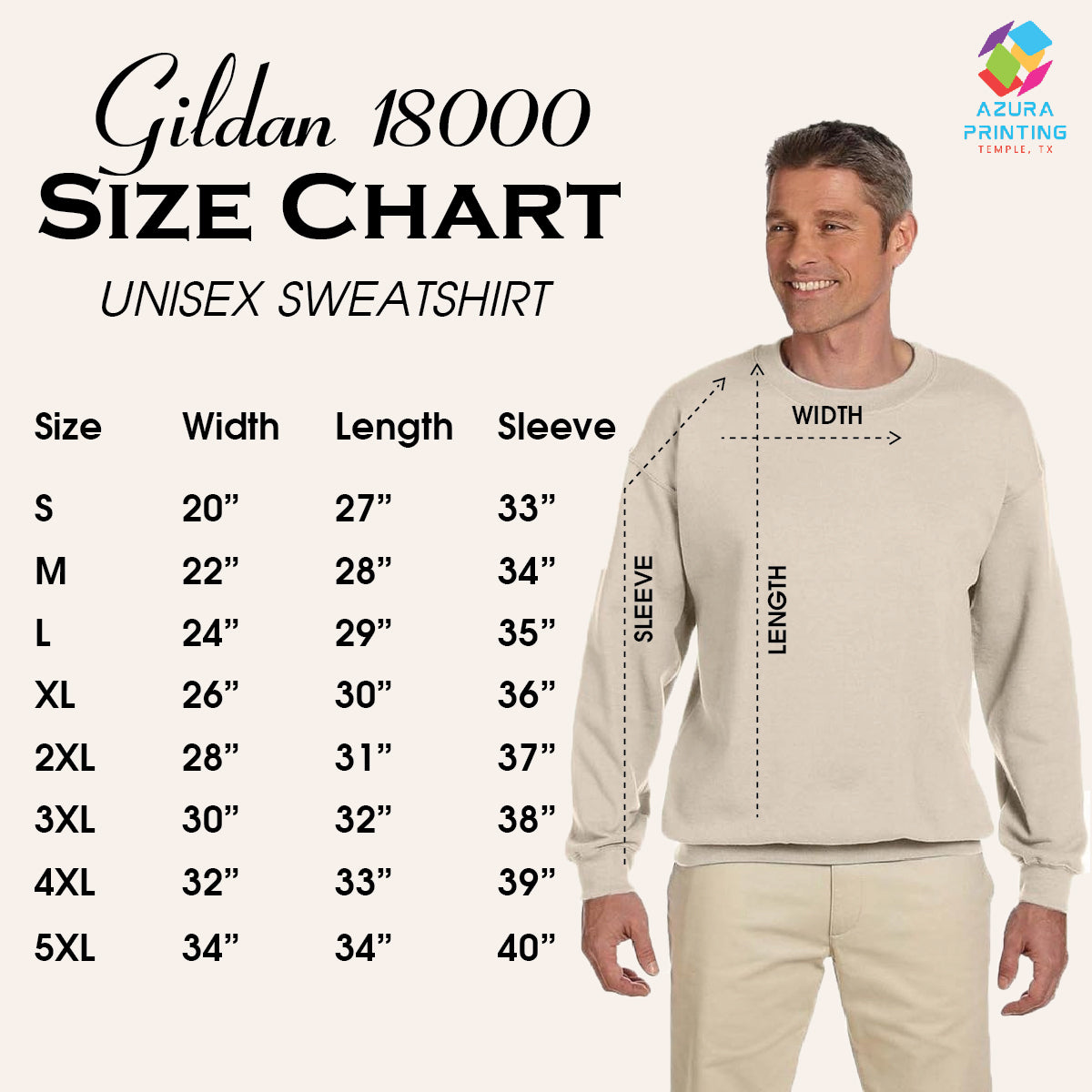 Gildan 18000 Sweatshirt 2XL->5XL