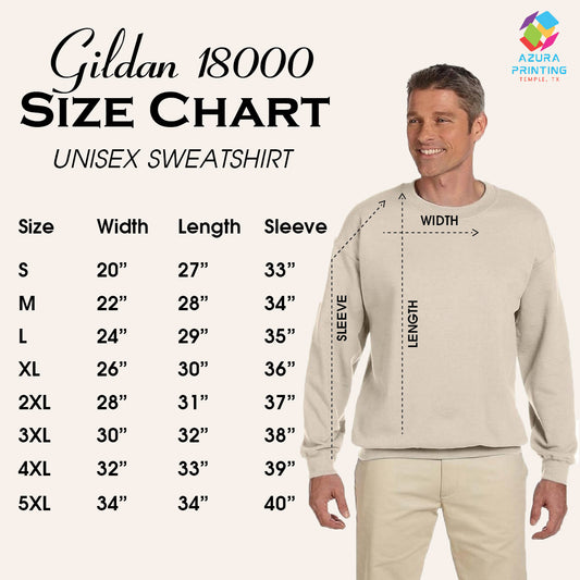 Gildan 18000 Sweatshirt S->XL